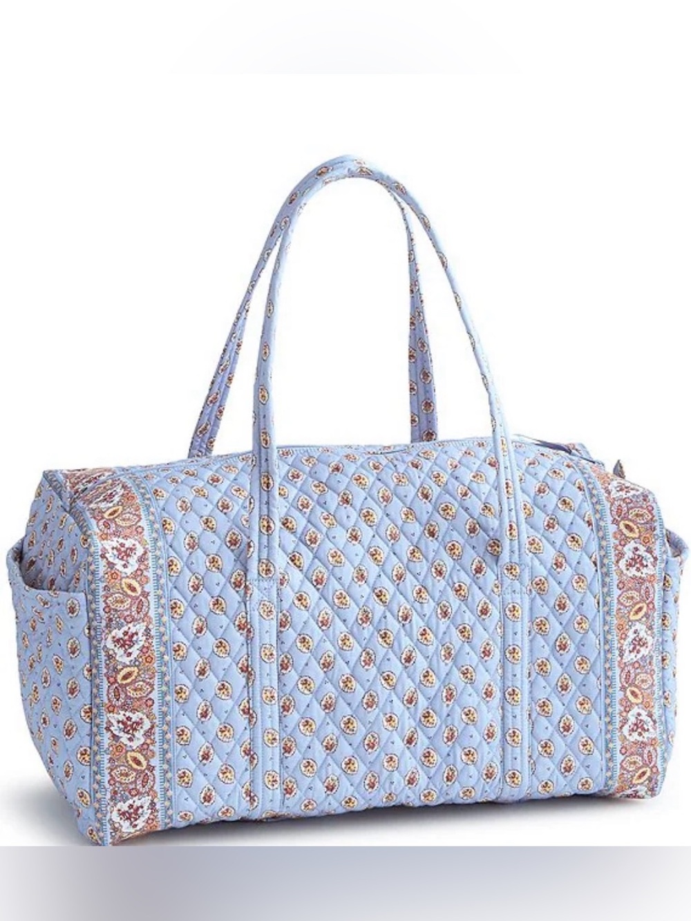 Vera Bradley Large Original Leaf Print Duffel Bag - Picture 2 of 5